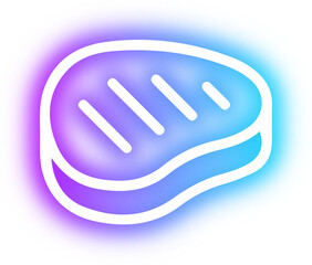 Collection of food neon