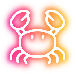 Collection of food neon