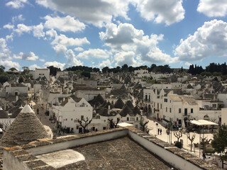 City landscape. Truli houses in Alberobello.