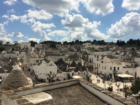 City landscape. Truli houses in Alberobello.