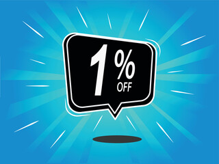1 Percent Discount Offer Banner