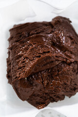 Homemade chocolate peanut butter fudge