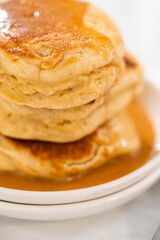 Eggnog pancakes