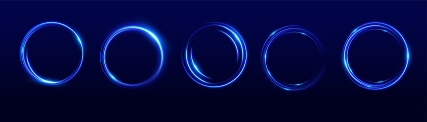 Abstract neon background. luminous circle. Luminous spiral cover. Wake wave, fire path trail line and swirl effect curve. Food isolated. space tunnel. Ellipse shimmery color. shiny glitter