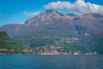 Scenic view of Menaggio and Monte Grona, Lake Como, Italy