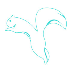 squirrel icon illustration vector