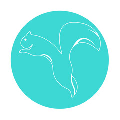 squirrel icon illustration vector