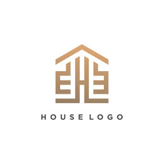 House logo design vector with modern simple concept
