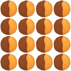 Pattern homemade cookie different taste in pastry biscuit