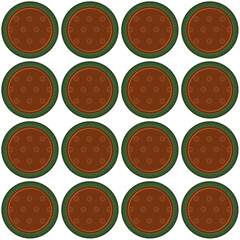 Fototapeta premium Pattern homemade cookie different taste in pastry biscuit