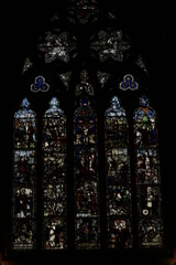 stained glass window in church
