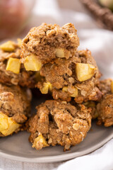 Apple oatmeal cookies