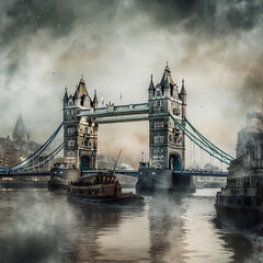 Londyn most - obrazy, fototapety, plakaty