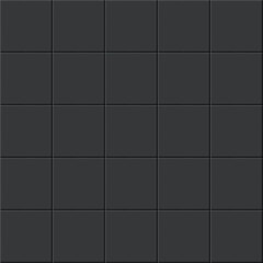 Black ceramic square tile seamless pattern