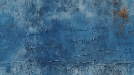 Obraz premium Old concrete wall with grainy texture in blue
