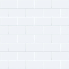 White ceramic square tile pattern background - seamless