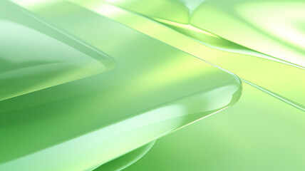 Abstract light green background, with beautiful lighting spots and reflections.