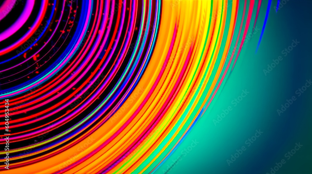 Aufkleber multicolored background with circular design in the middle of it. generative ai.