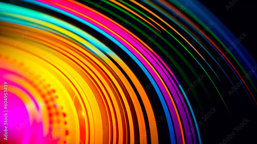 Aufkleber multicolored background with candle in the middle of the image. generative ai.