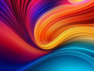 Stylish bright wavy gradient eye-catching