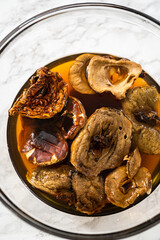 Creamy wild mushroom soup