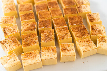 Christmas Eggnog fudge