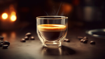 Espresso shot. AI