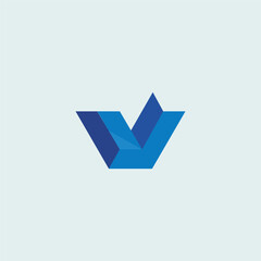 Letter V modern Vector logo Template