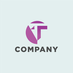 Letter T logo icon design template elements 