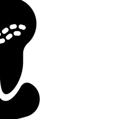 calculus or tartar concept, rough and hardened surface formed on teeth vector icon design, odontology symbol,  oral medicine sign, Dental instrument stock illustration 