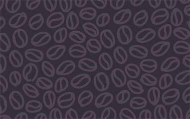 coffee bean seamless pattern background