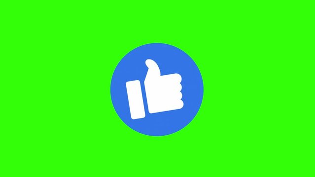Animated FB Facebook like Button, background, like icon