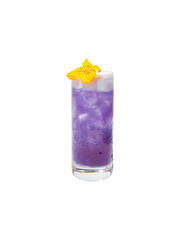 purple beverage ice cold glass