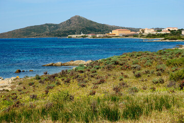 Veduta di Cala Reale nell'isola dell'Asinara