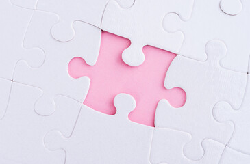 Fototapeta premium The missing piece of the jigsaw puzzle