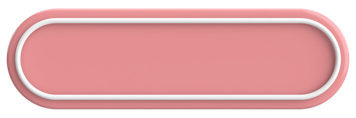 Fototapeta premium 3D button. Empty button. 3D illustration.