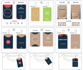 Clothing hangtag and price tag design vector, Clothing Hangtag Design Ideas and Inspiration.