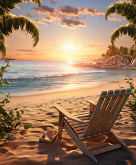 Fototapeta premium Paradise Unveiled: Captivating Coastal Escapes and Caribbean Hideaways