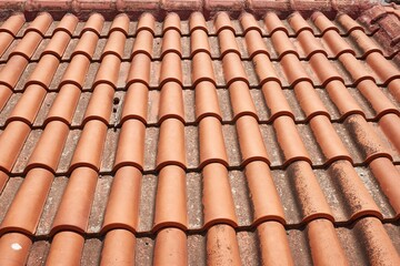 Roof tiles texture