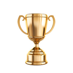 Fototapeta na wymiar gold cup isolated, golden trophy for winner. trophy award. Generative AI.