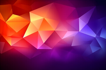 Abstract illustration - modern art colorful painting with geometrical patterns. Generative AI