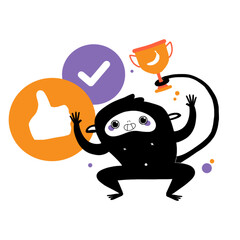 Immagini Business in vettoriale con animali per azienda 