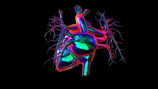 3D_Rendering_Human_Circulatory_System_Anatomy_Heart