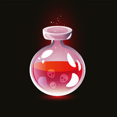 cartoon death potion poison blood