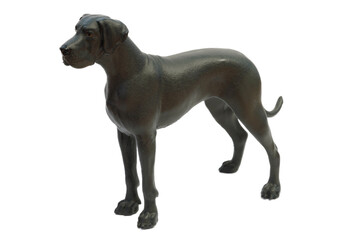 mastiff dog toy figure isolated