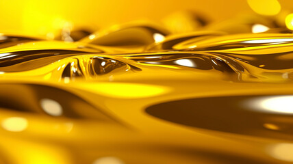 Abstract light yellow background, with beautiful lighting spots and reflections.