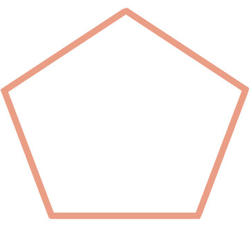 geometric pentagon line vector editable