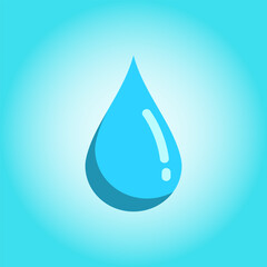 water icon flat design illustration