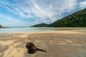 Tranquil Mai Ngam beach in beautiful day, Surin island national park, Phang Nga, Thailand,