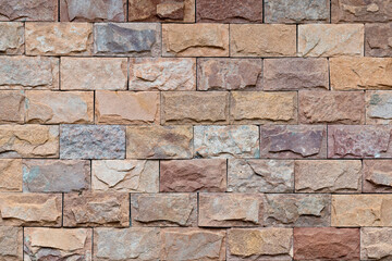 Close up of stone wall texture